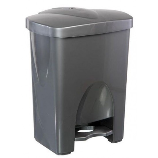 Paddle ( Garbage ) Bin 25L - Silver Grey